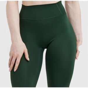 Oneractive timeless high-waisted leggings pine green women's medium regular leng